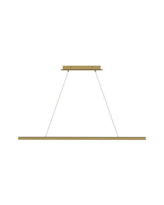 Dessau 48" Linear Suspension Natural Brass