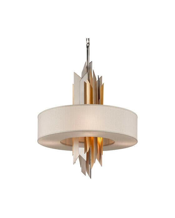 Modernistisk taklampe sølv