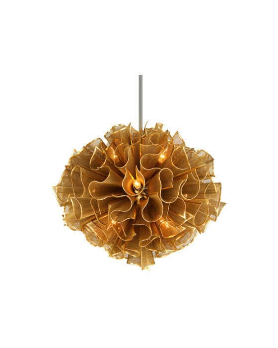Pulse taklampe gull