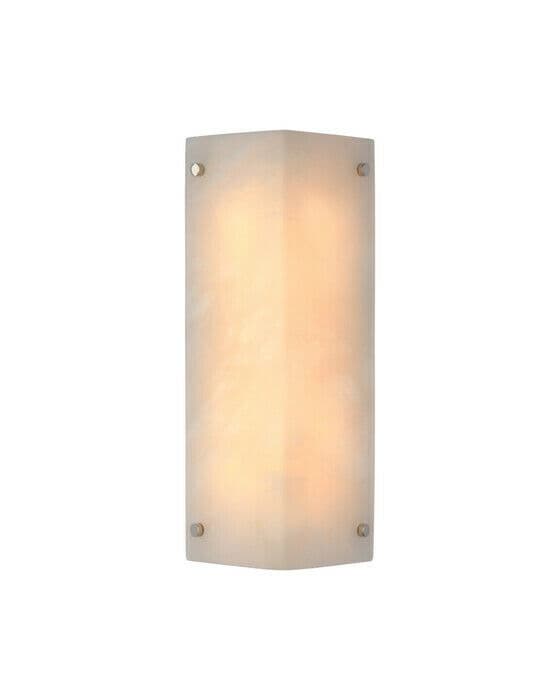 Clayton Wall Sconce Polished Nickel/Alabaster