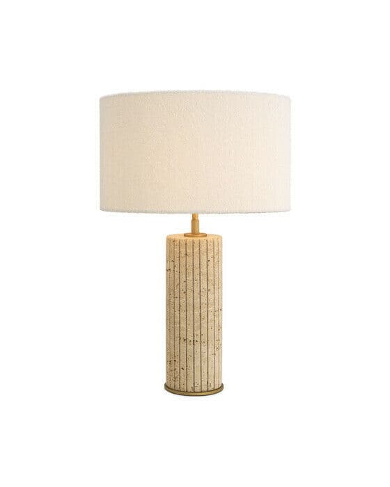Giova bordlampe travertine