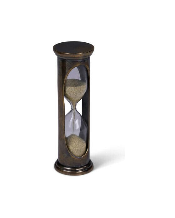 Brass sandtimer dekorasjon