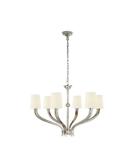 Ruhlmann Chandelier Polished Nickel Large