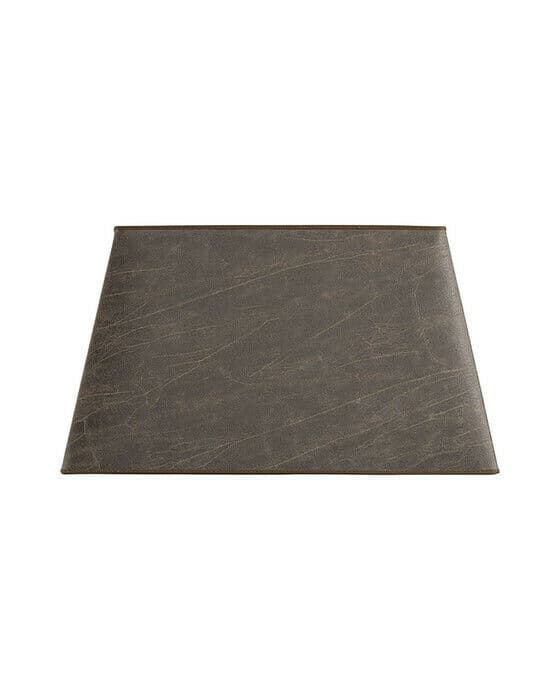 Rektangulær lampeskjerm leather pale brown