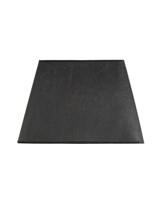 Square lampeskjerm black leather