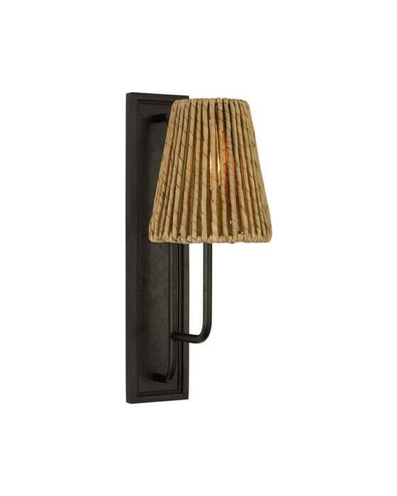 Rui Sconce Aged Iron/Abaca Shade