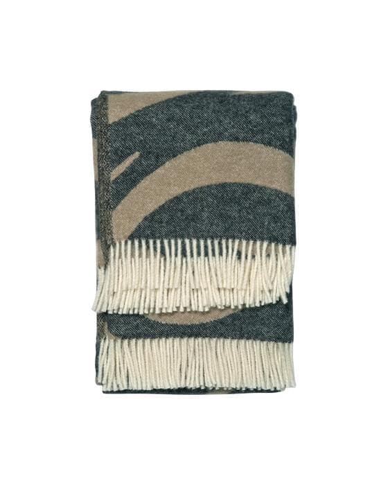 Flow pledd svart/beige