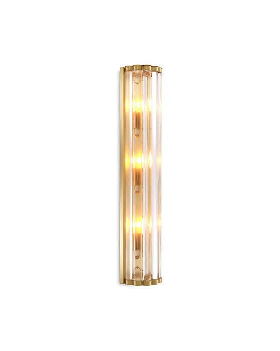 Amalfi vegglampe antikk messing