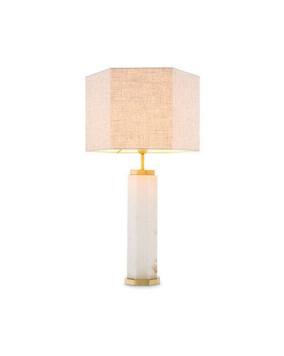 Newman bordlampe alabaster