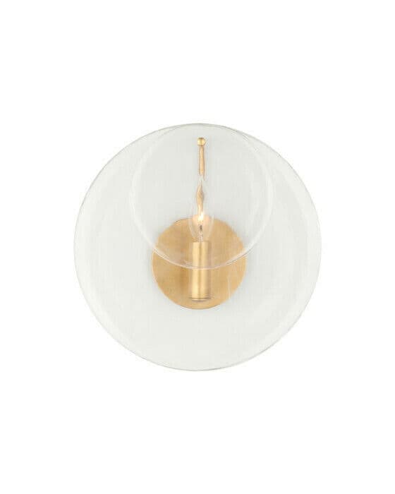 Loire Sconce Gild/Clear Glass