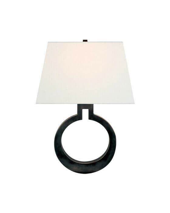 Ring Form Wall Sconce Bronze L