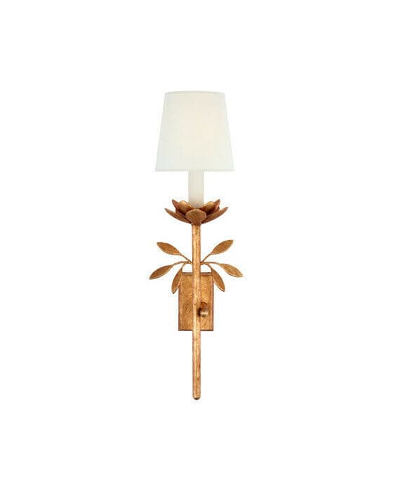 Clementine 22" Tail Sconce Antique Gold Leaf