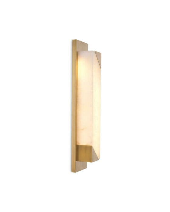 Scilla vegglampe antikk messing