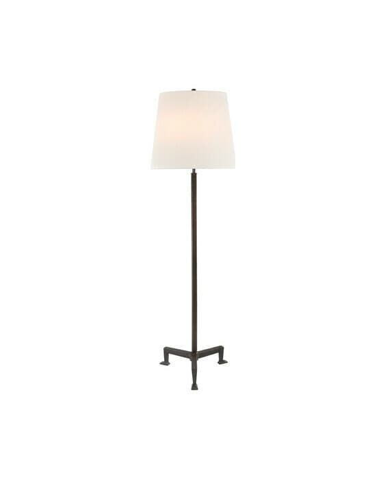 Parish Floor Lamp Black/Linen