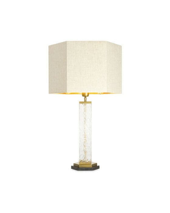 Harmonis bordlampe antikk messing