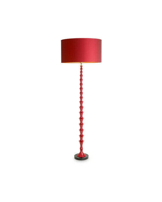 Arabella gulvlampe bordeaux red finish