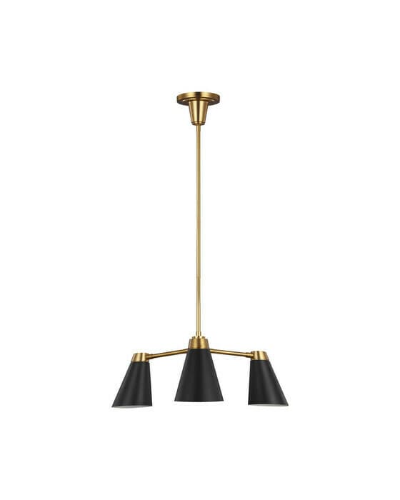 Signoret Chandelier Brass/Black S