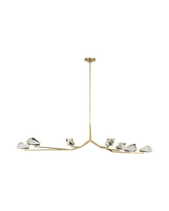 Carraig 65" 7 Light Chandelier Brass