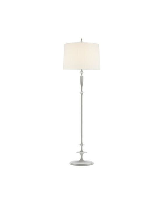 Lotus Floor Lamp White/Linen