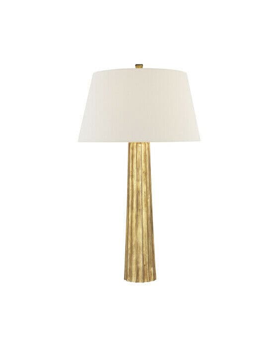 Fluted Spire Table Lamp Gilded Iron Large