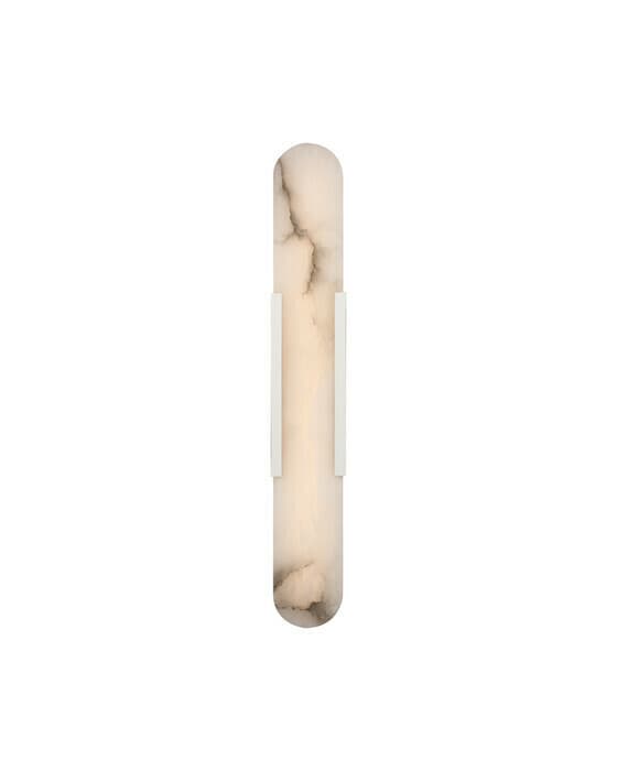 Melange 28" Elongated Sconce Polished Nickel