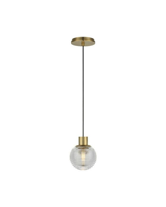 Circon 5" Mini Pendant Brass
