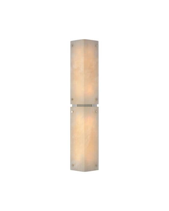 Clayton 25" Wall Sconce Alabaster/Polished Nickel