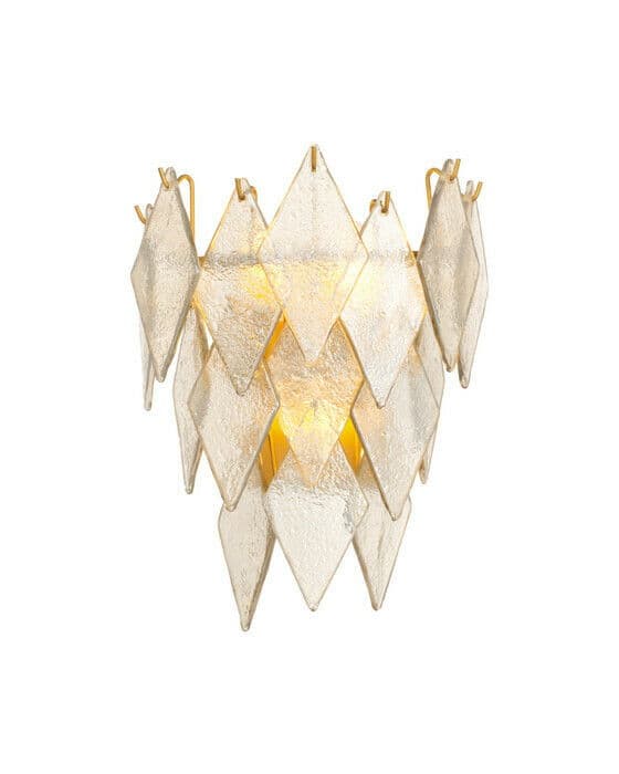 Rhombus Wall Lamp Antique Brass