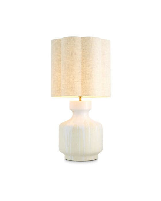 Lorena bordlampe hvit