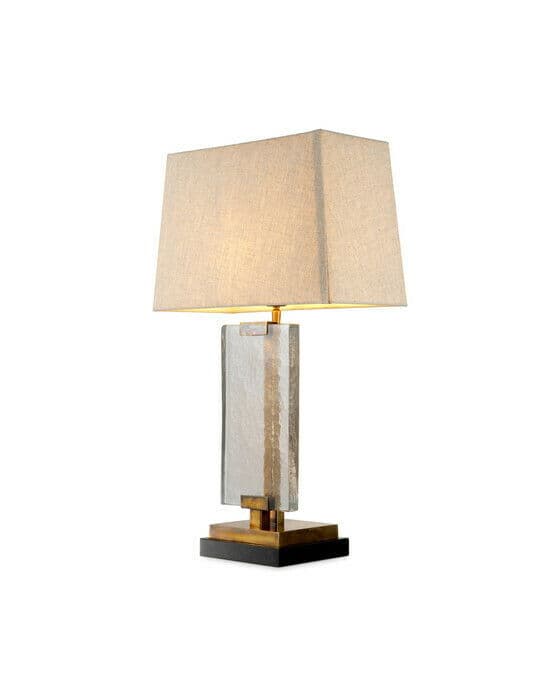 James bordlampe vintage messing