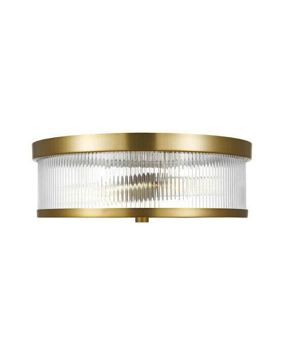 Geneva Flush Mount Brass
