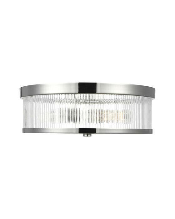 Geneva Flush Mount Nickel