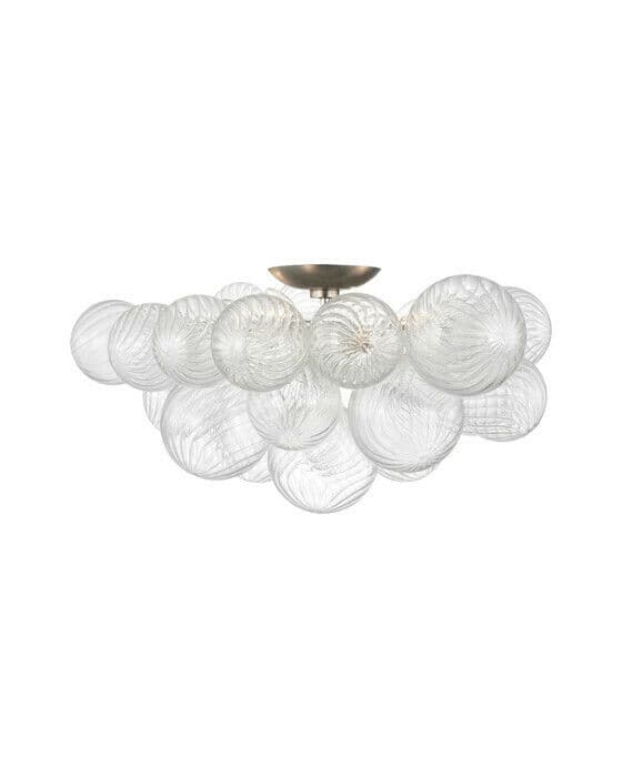 Talia 25" Flush Mount Silver