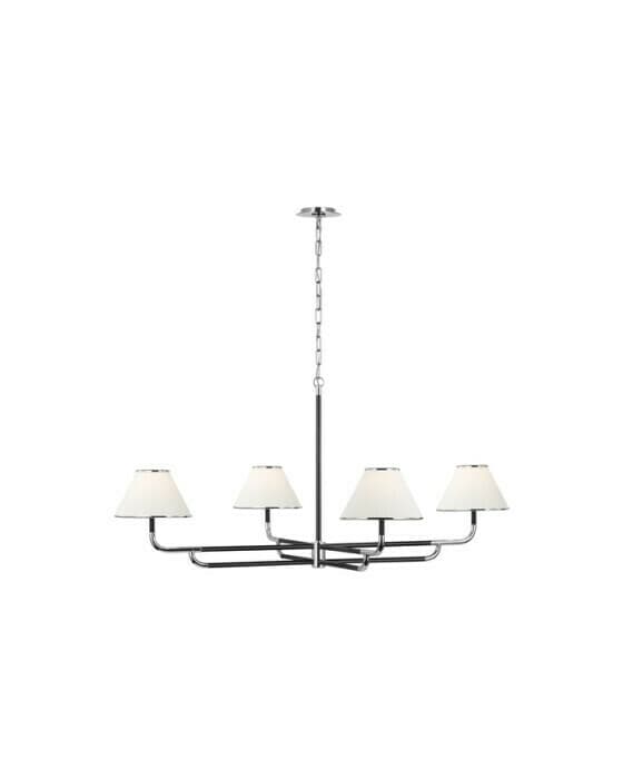 Rigby Grande Chandelier Polished Nickel