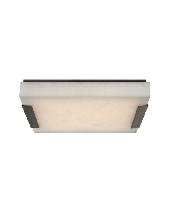 Covet Flush Mount in Bronze/Alabaster L