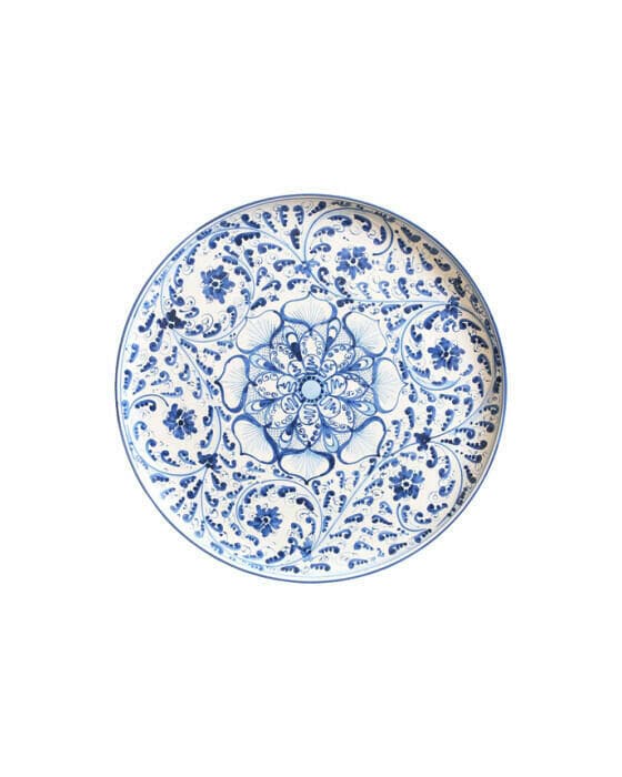 Caltagirone serveringsfat blått