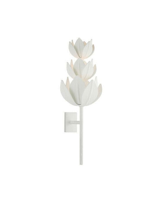Alberto Extra Large Three Tier Sconce Plaster White