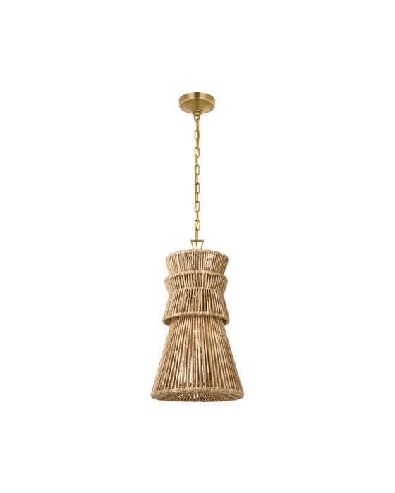 Antigua 13" Pendant Natural Abaca