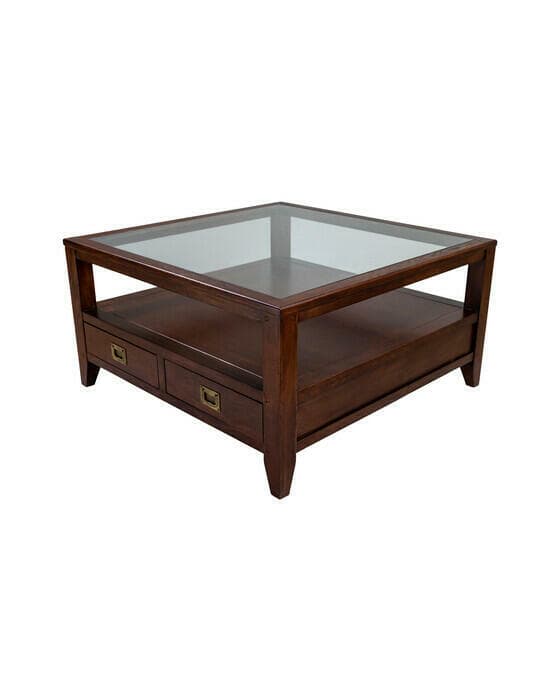 Martino sofabord glassplate Noble Brown
