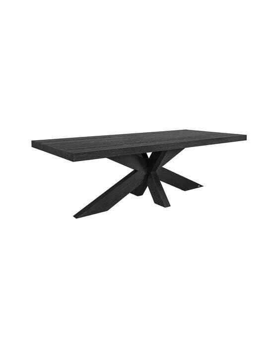 Hunter spisebord svart 240x110cm OUTLET