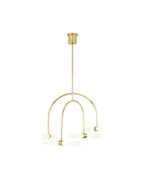 Calumn 4-Light Chandelier Natural Brass