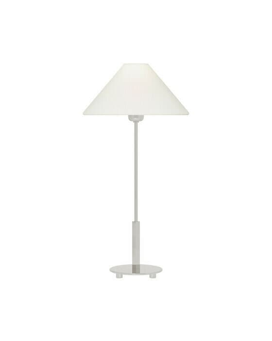 Hackney bordlampe trådløs nikkel