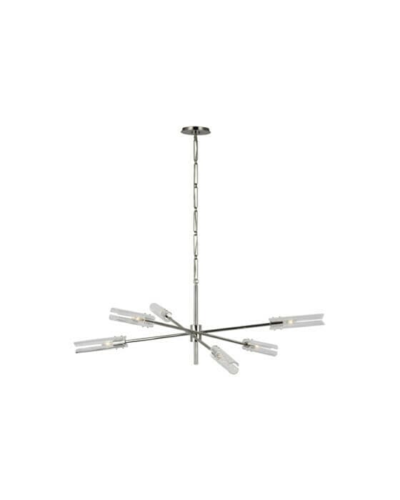 Casoria XL Radial Chandelier Polished Nickel