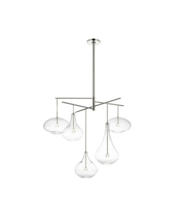 Lomme XL Chandelier Polished Nickel