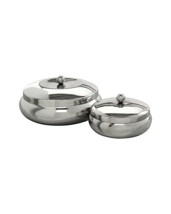 Armando dekorasjonsbokser svart nikkel 2-pk