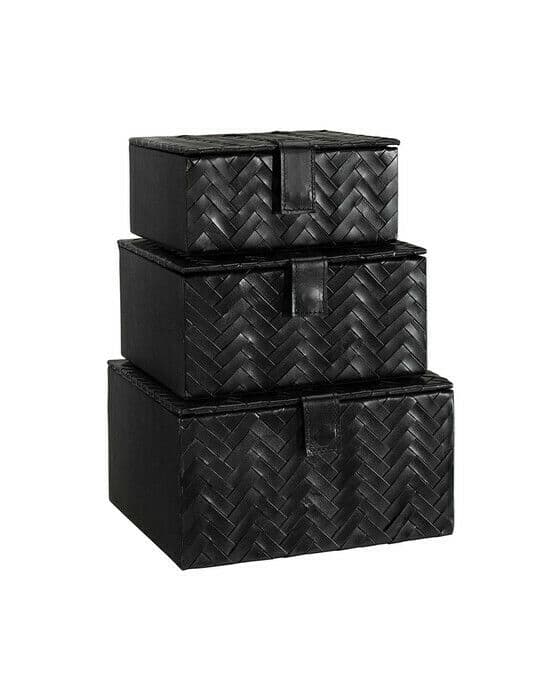 Fontana Box Black set of 3
