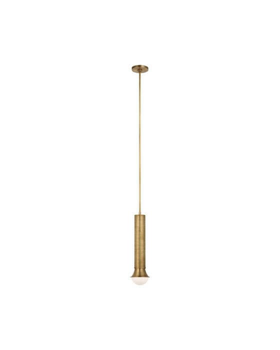 Precision Petite Elongated Pendant Antique Brass