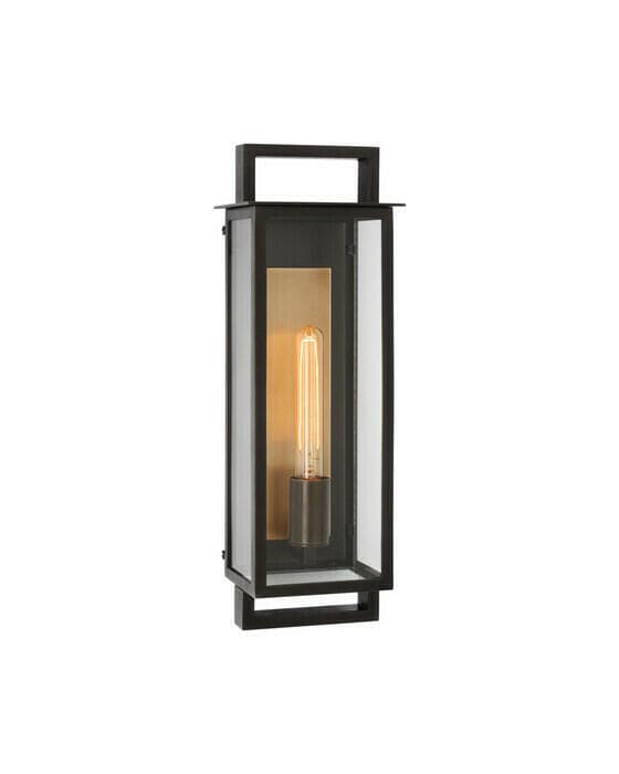 Halle Narrow Wall Lantern Black M