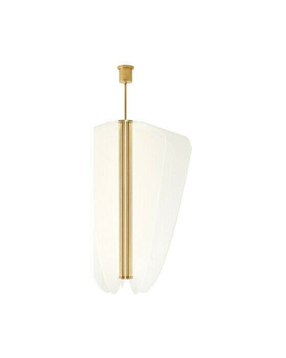 Nyra 42" Chandelier Plated Brass