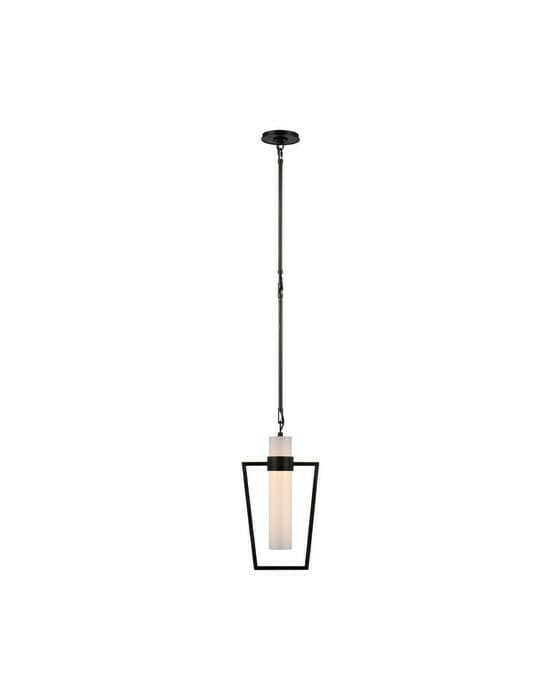 Presidio Petite Caged Pendant Bronze/White